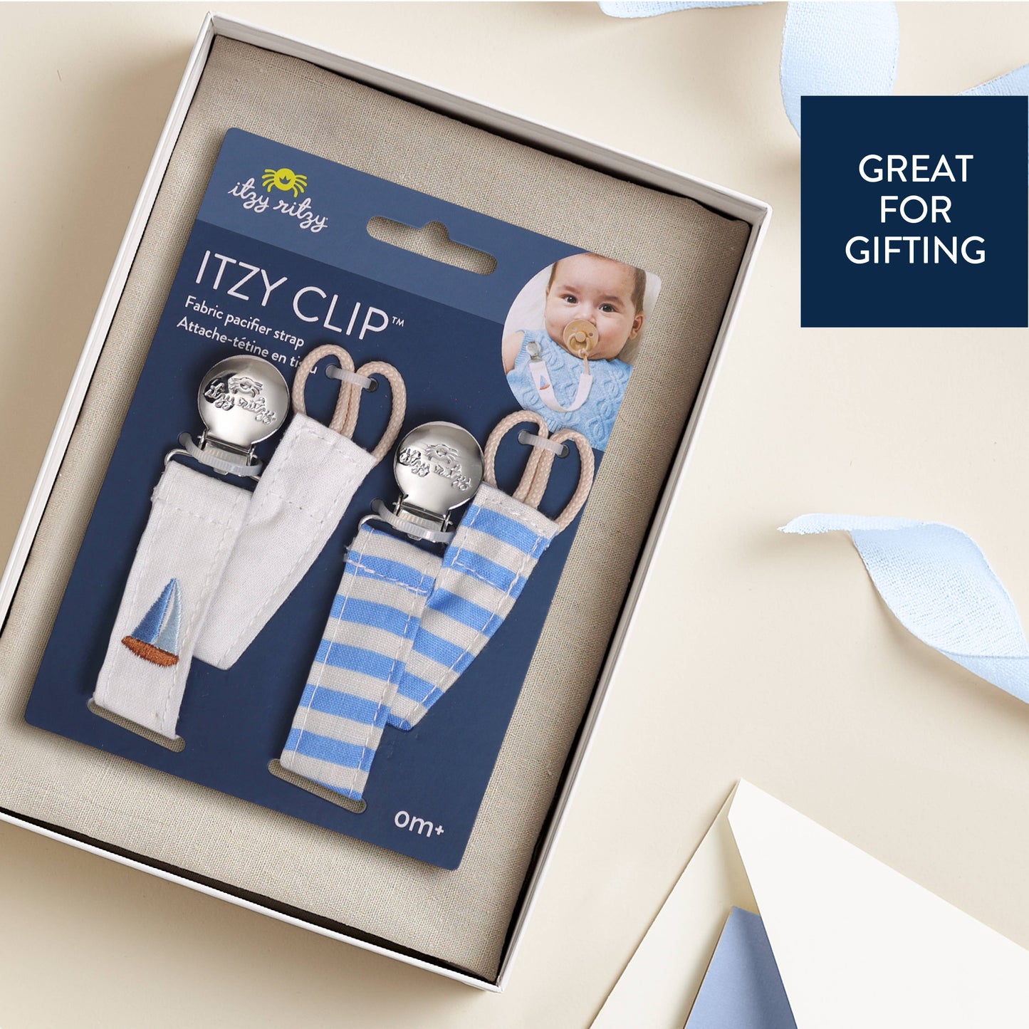 Itzy Ritzy - *NEW* Itzy Clip™ - Fabric Pacifier Strap