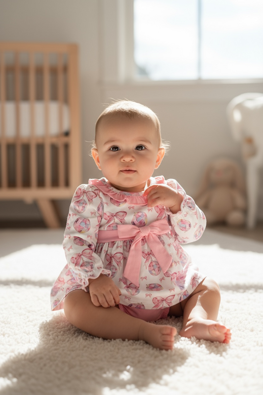 Max and Pippa - Bows and Disco Balls Two Piece Baby Set