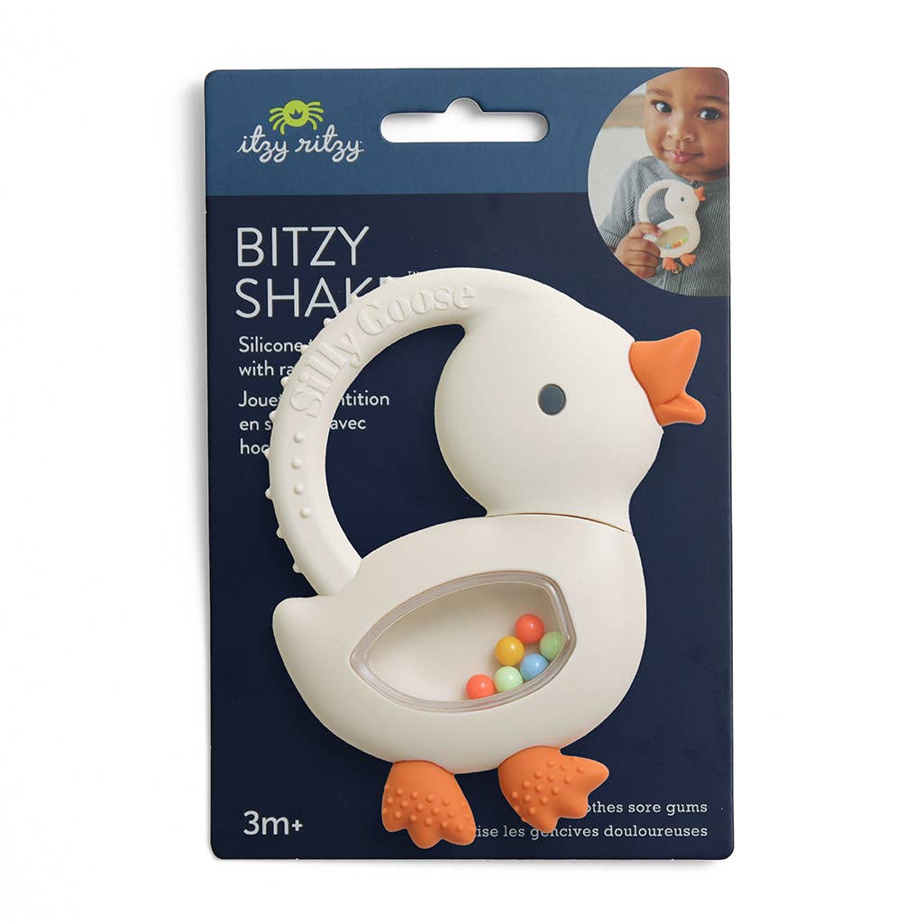 Itzy Ritzy - "NEW" Bitzy Shake™ - Silicone Teether with Rattle