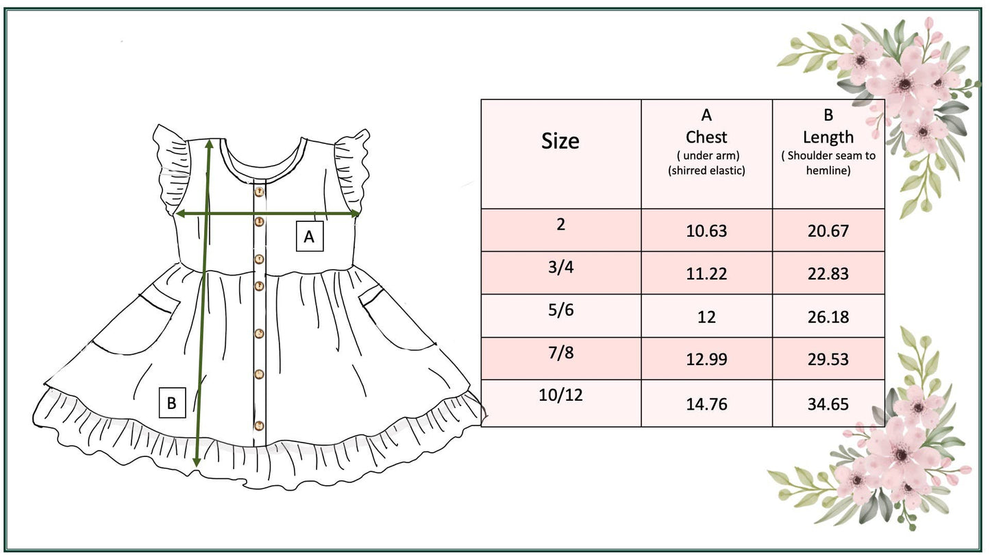 Adorable Sweetness - Girls Pink & Tangerine Retro Flower Check Pocket Dress