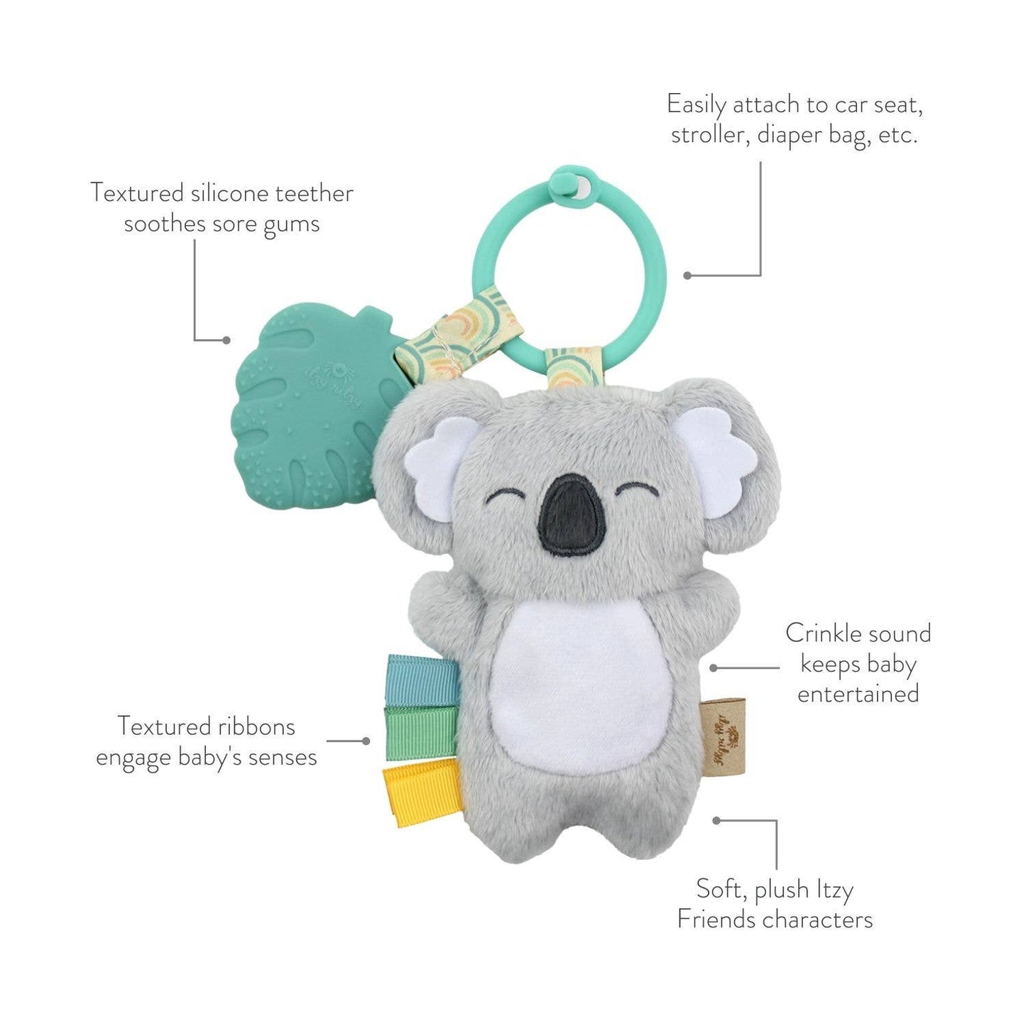 Itzy Ritzy - Holiday Itzy Pal™ Plush + Teether