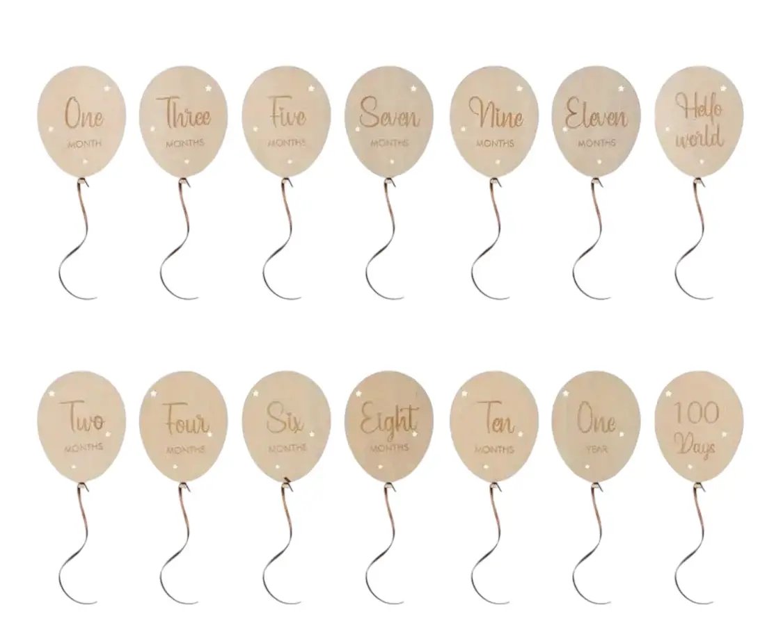 Baby Balloon Milestones by Max and Pippa