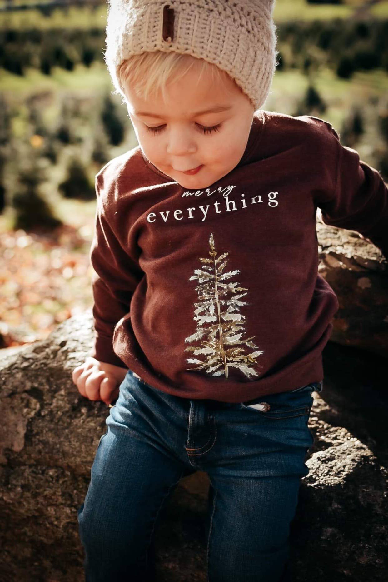 Holland Ave Clothing - Merry Everything | Kids & Adult Christmas Sweatshirt