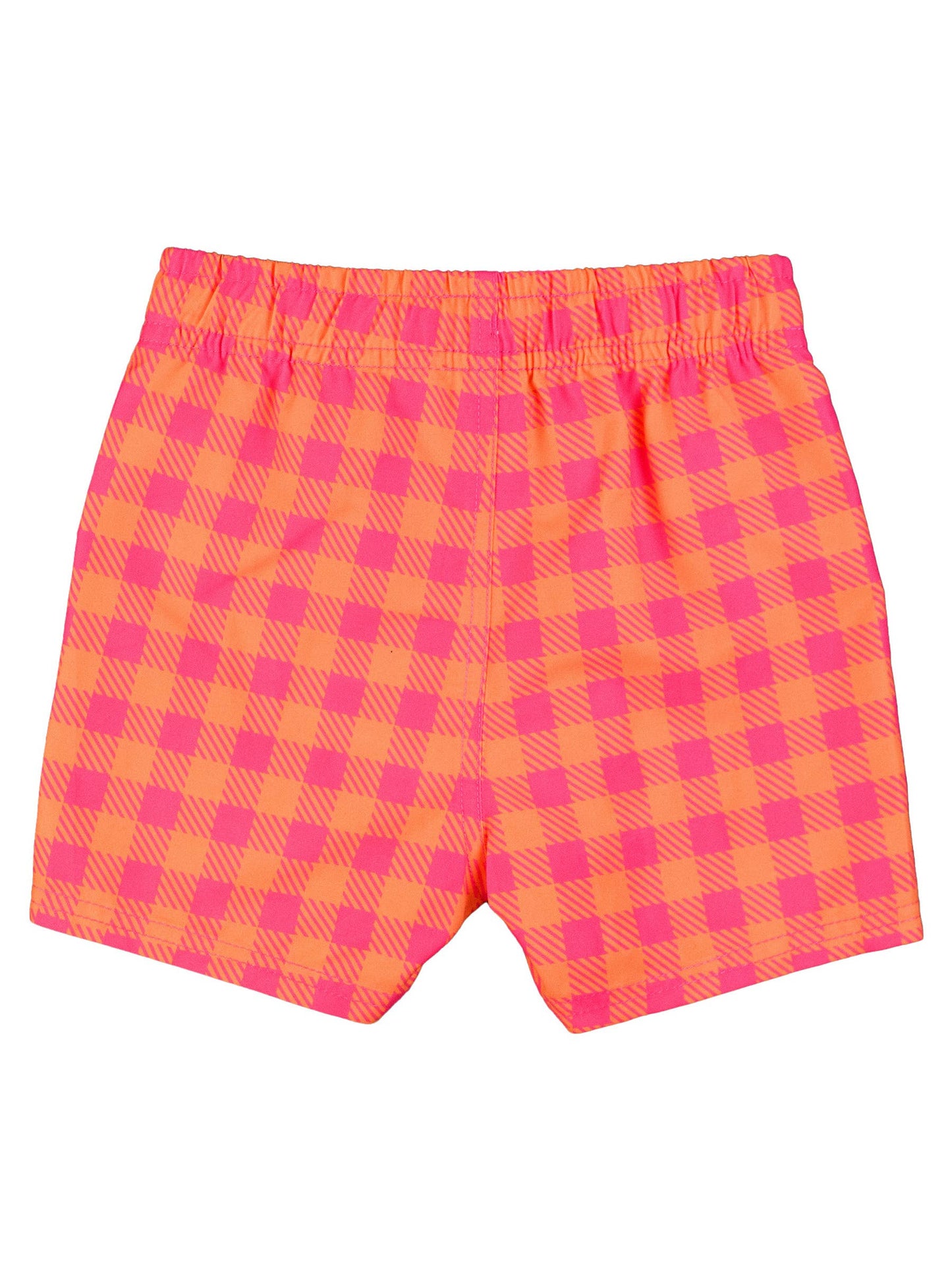 RuffleButts + RuggedButts - Boys Sunset Sorbet Gingham Swim Trunks