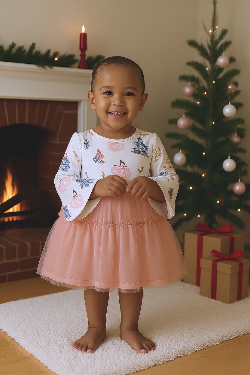 Max and Pippa - Ballerina  Holiday Tulle Twirl Dress