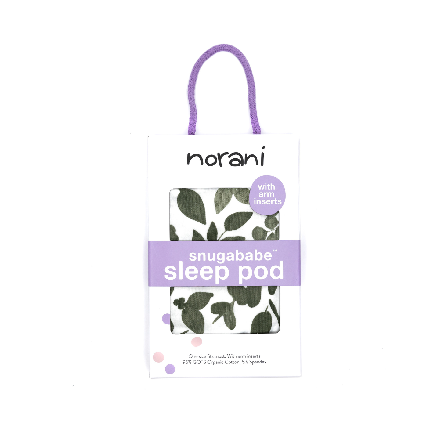 Norani Baby - Green Leaves Snugababe Swaddle™ Sleep Pod