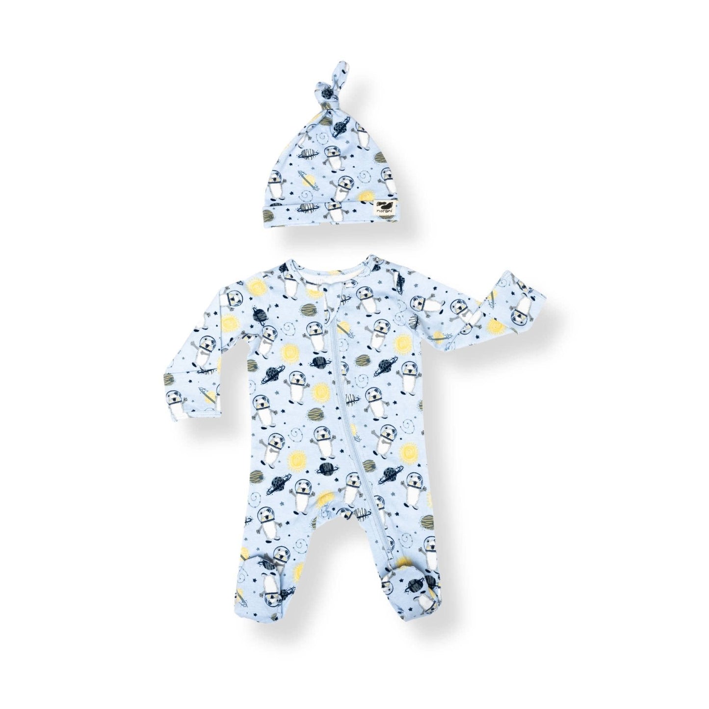 Norani Baby - Organic Baby Beanie - Space Bears