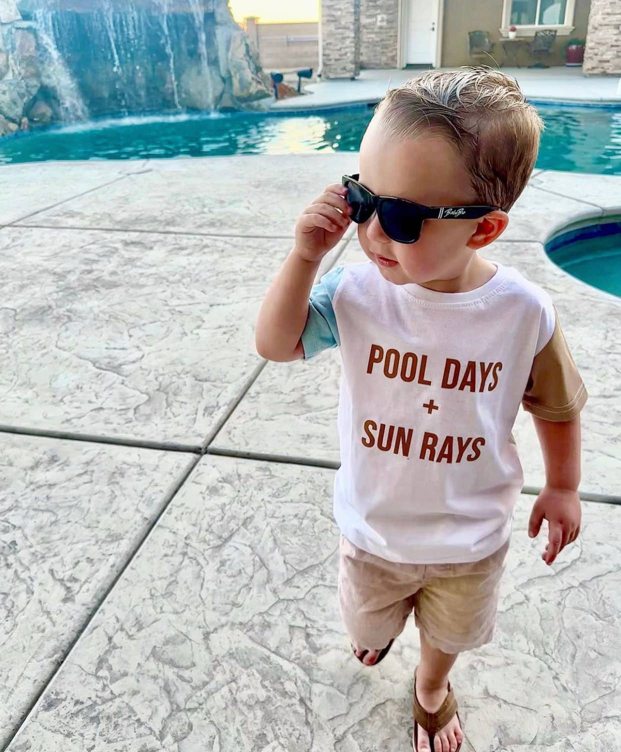 Holland Ave Clothing - Pool Days + Sun Rays | Kids Summer Shirt