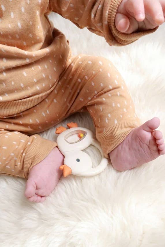 Itzy Ritzy - "NEW" Bitzy Shake™ - Silicone Teether with Rattle
