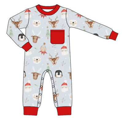 Max and Pippa - Holiday Friends Romper Loungewear