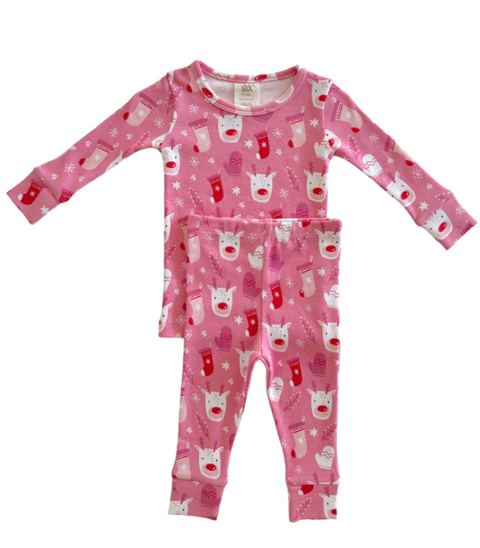 SIIX Collection - Reindeer Pink / Organic 2-Piece Set