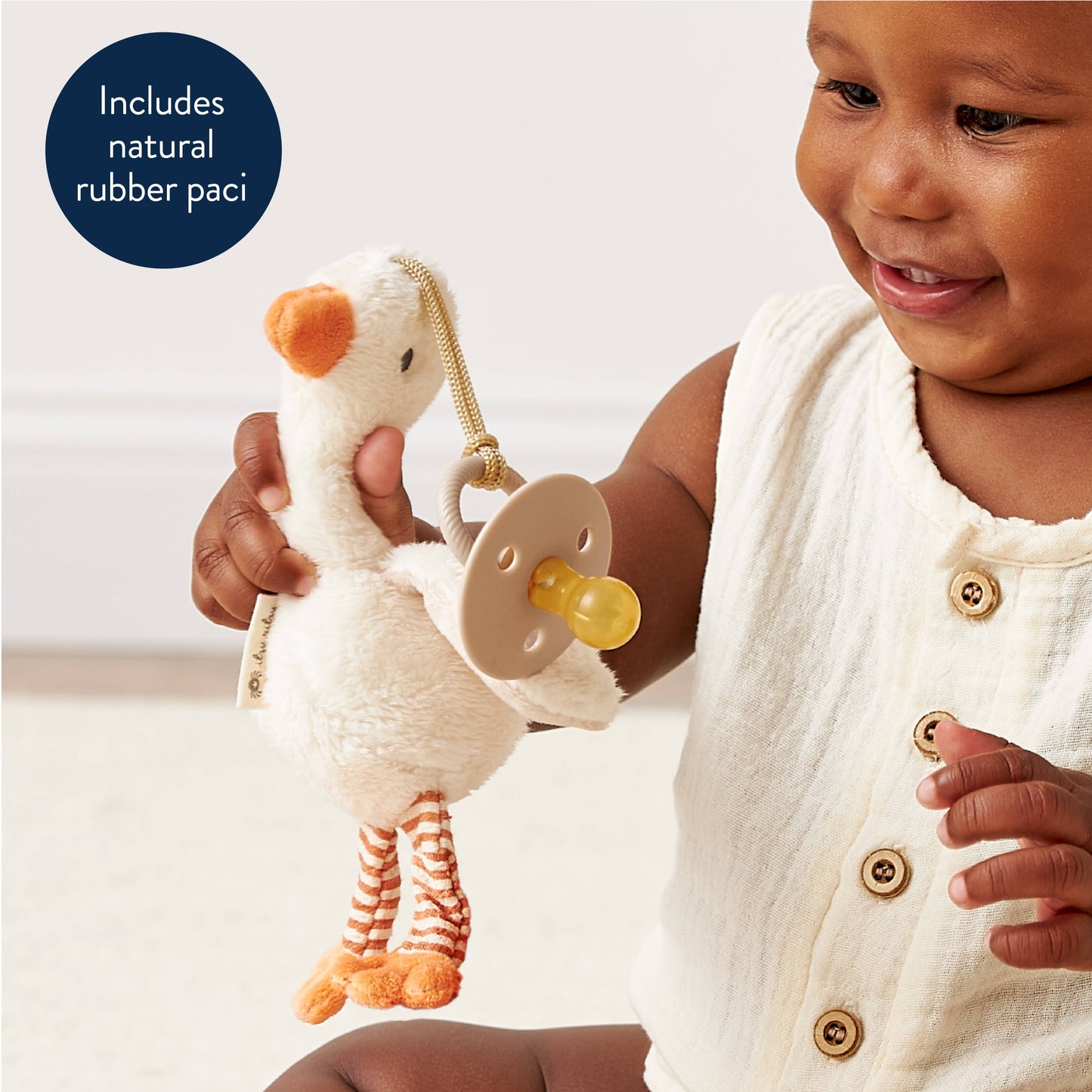 Itzy Ritzy - *NEW* Bitzy Pal Natural Rubber Pacifier & Stuffed Animal
