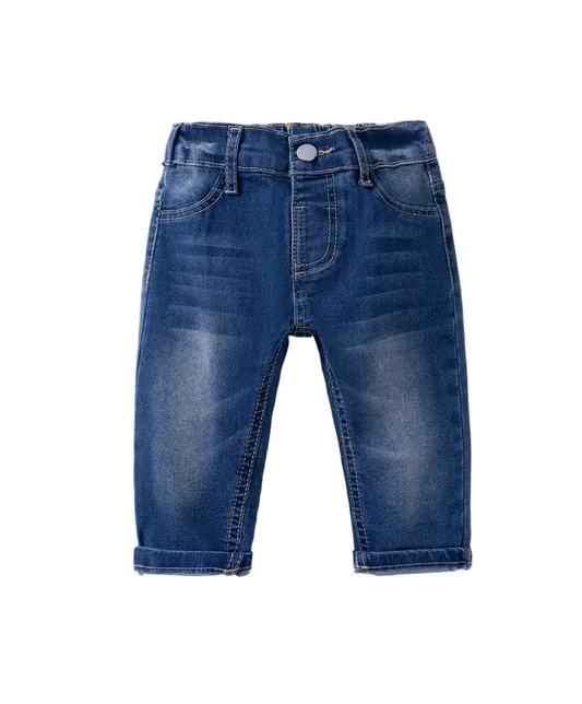 Sample Sale - Boys - Denim Jeans - Dark Blue - Dinosaur Pocket by Max and Pippa
