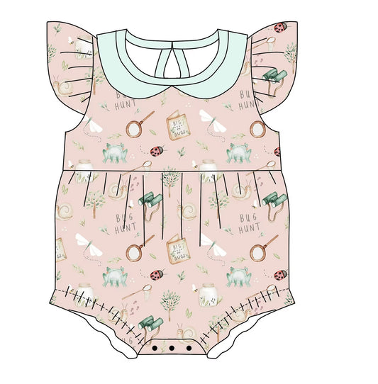 Max and Pippa - Bug Hunt Flutter Sleeve Onesie Bamboo | Cotton