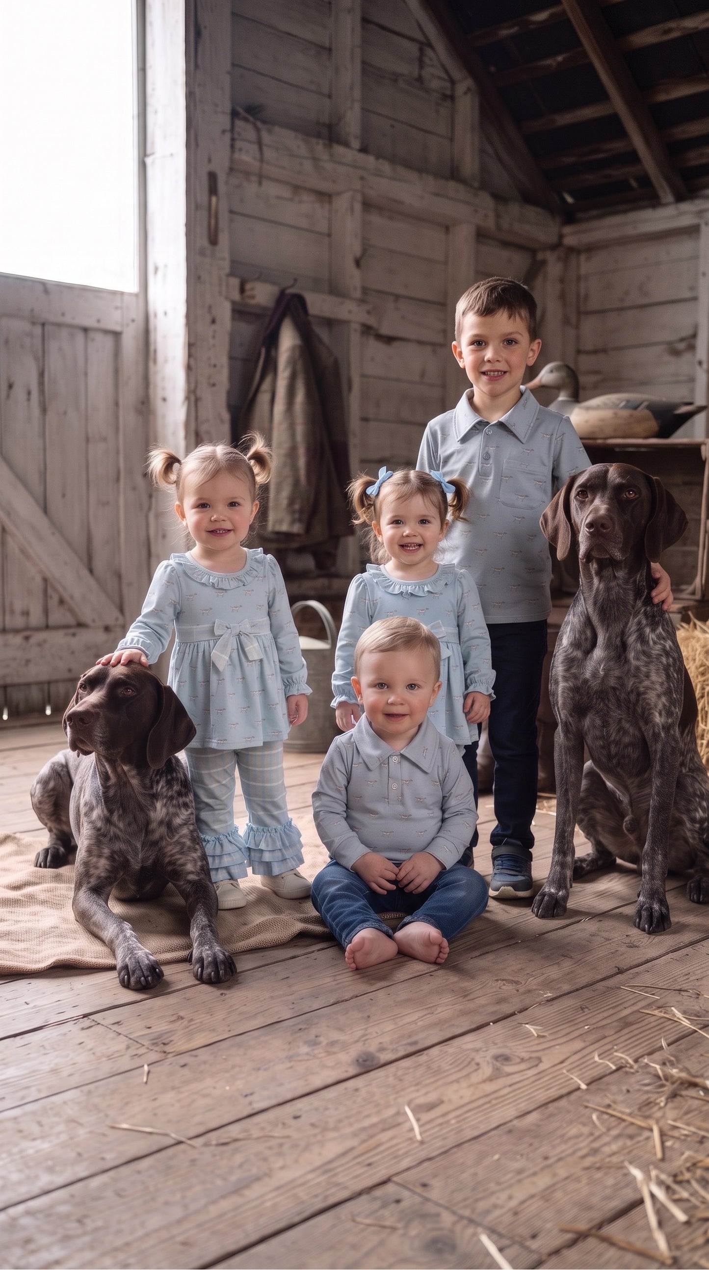 Max and Pippa | The Pointer Collection - Boys & Toddler Long Sleeve Polo