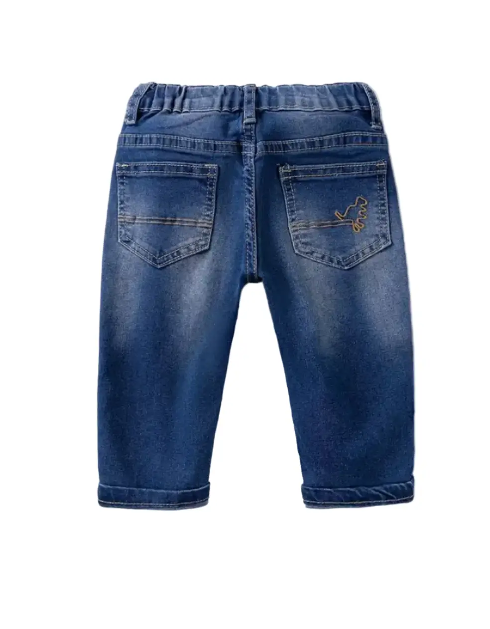 Sample Sale - Boys - Denim Jeans - Dark Blue - Dinosaur Pocket by Max and Pippa
