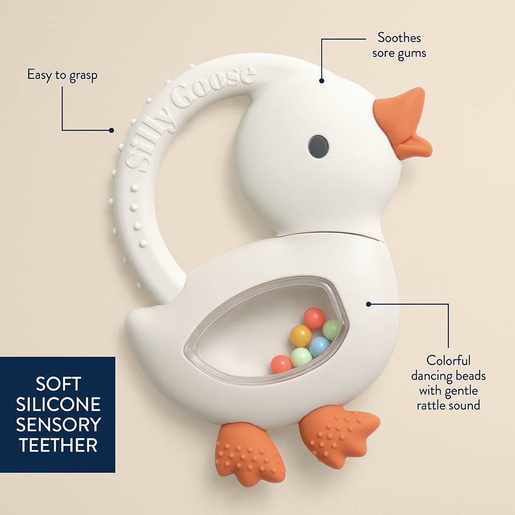 Itzy Ritzy - "NEW" Bitzy Shake™ - Silicone Teether with Rattle