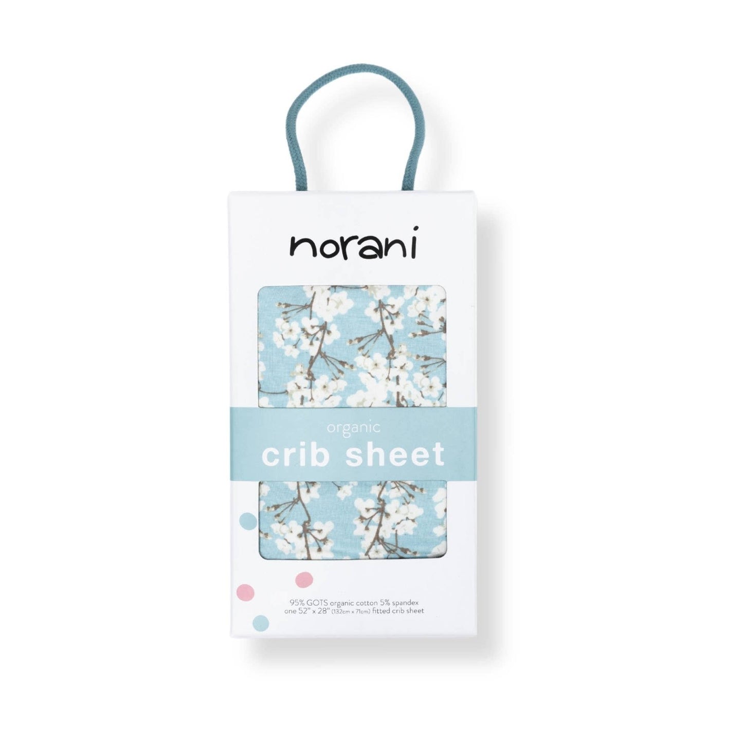 Norani Baby - Organic Crib Sheet - Cherry Blossoms