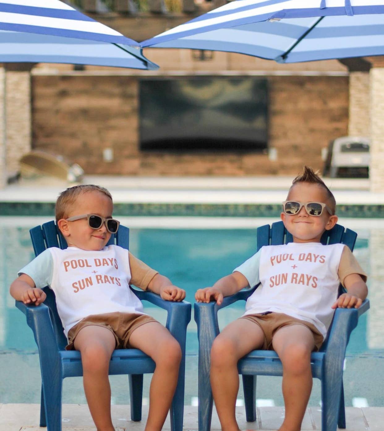 Holland Ave Clothing - Pool Days + Sun Rays | Kids Summer Shirt