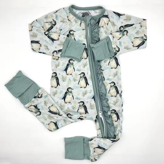 Max And Pippa - Ruffles Penguins Bamboo Sleeper