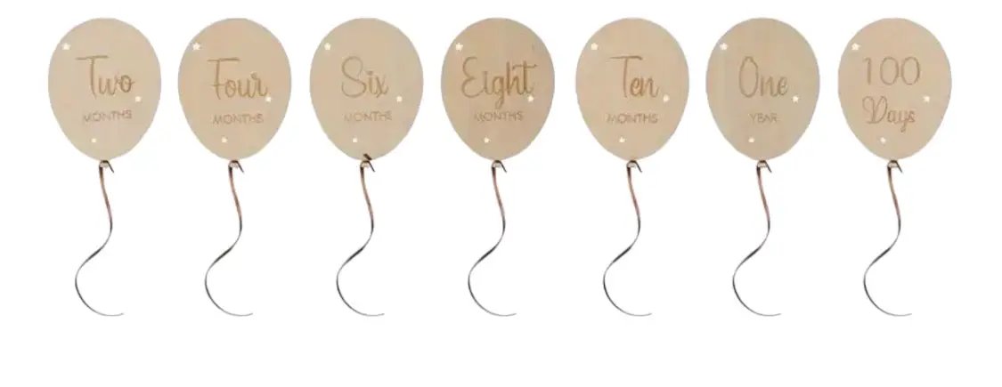 Baby Balloon Milestones by Max and Pippa