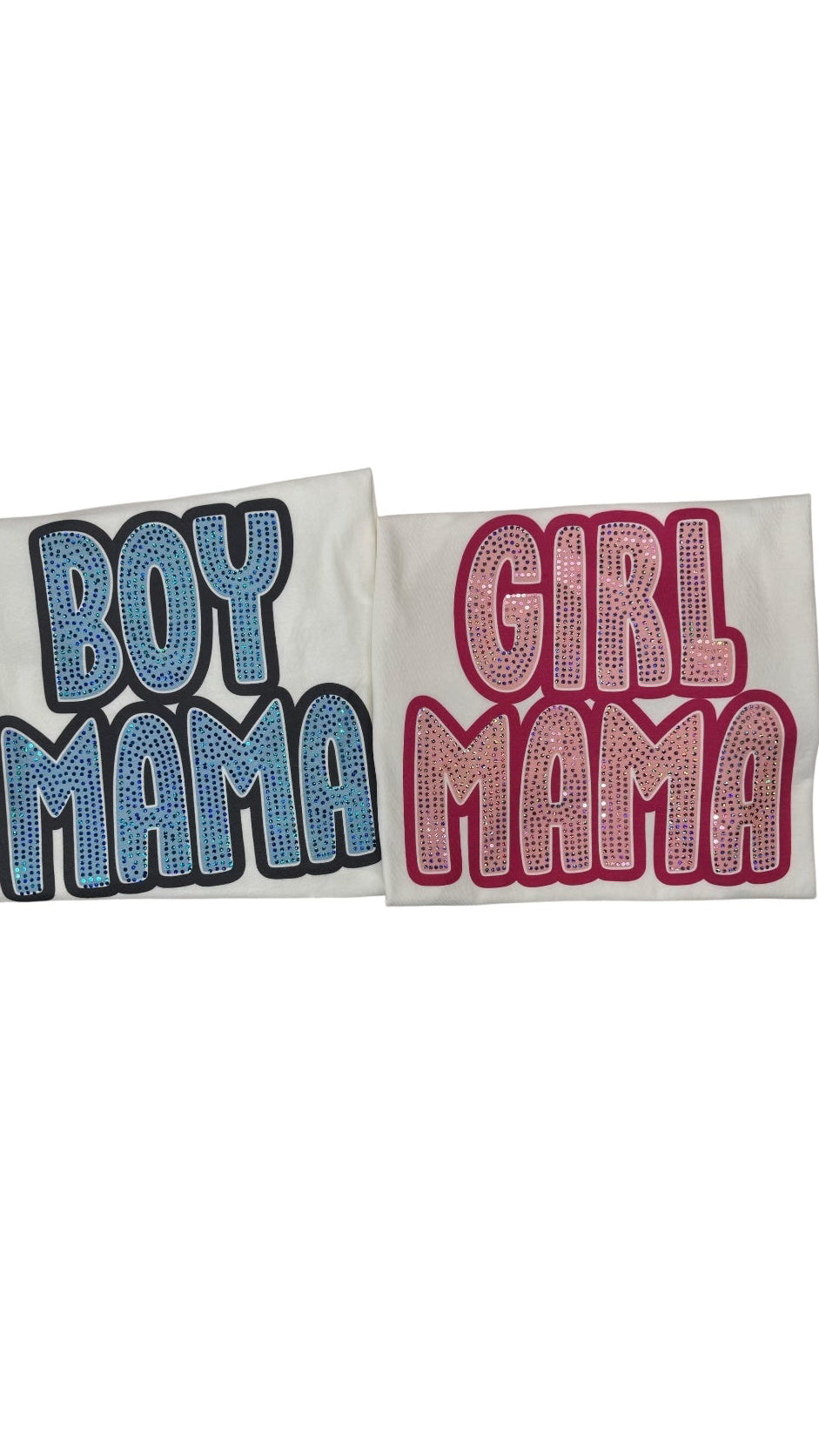 Boy MAMA | Girl MAMA ~ White Spangle Short Sleeve Tee