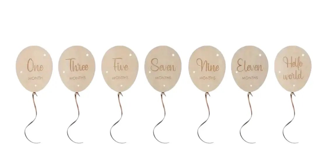 Baby Balloon Milestones by Max and Pippa