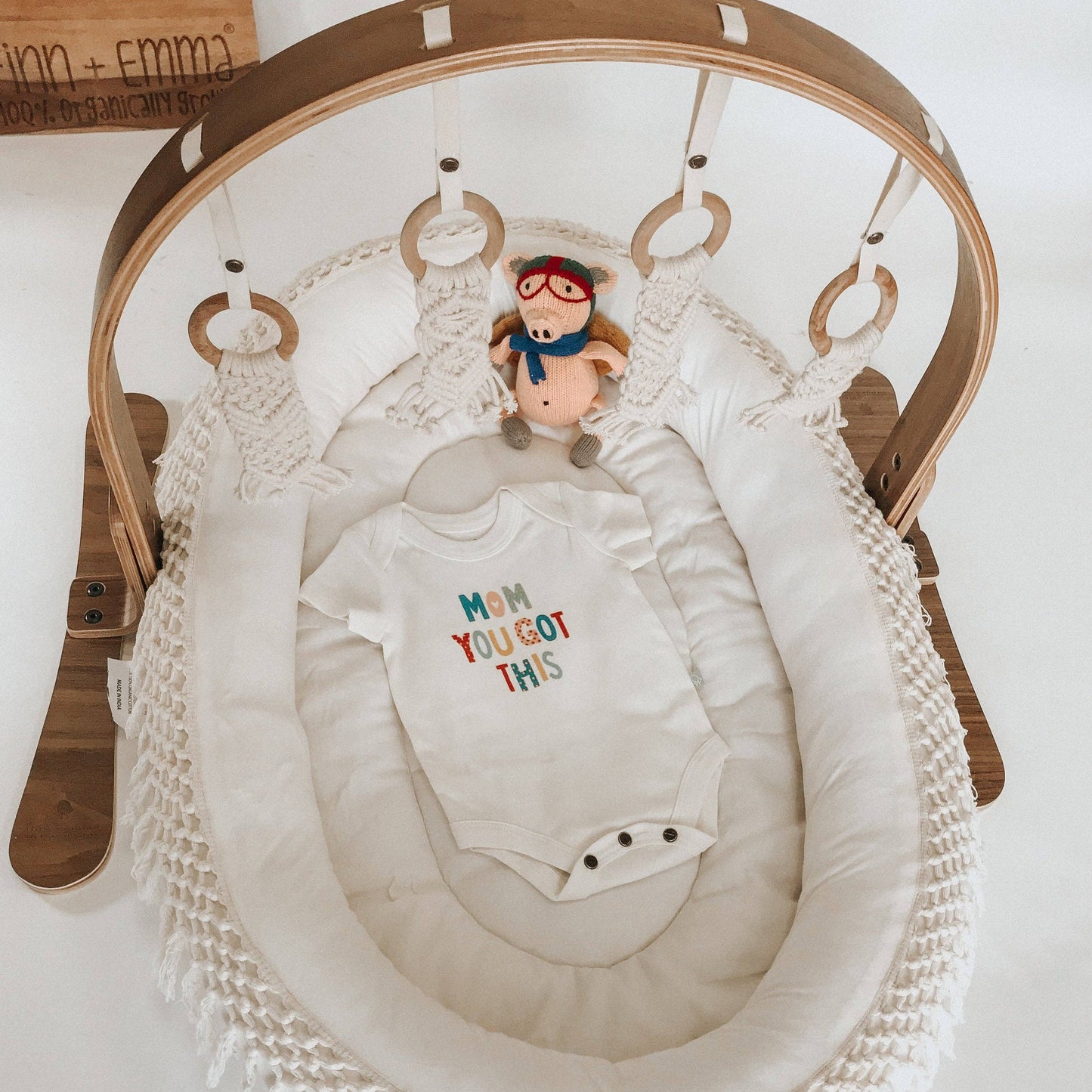 Finn + Emma - organic bodysuit | mom you got this