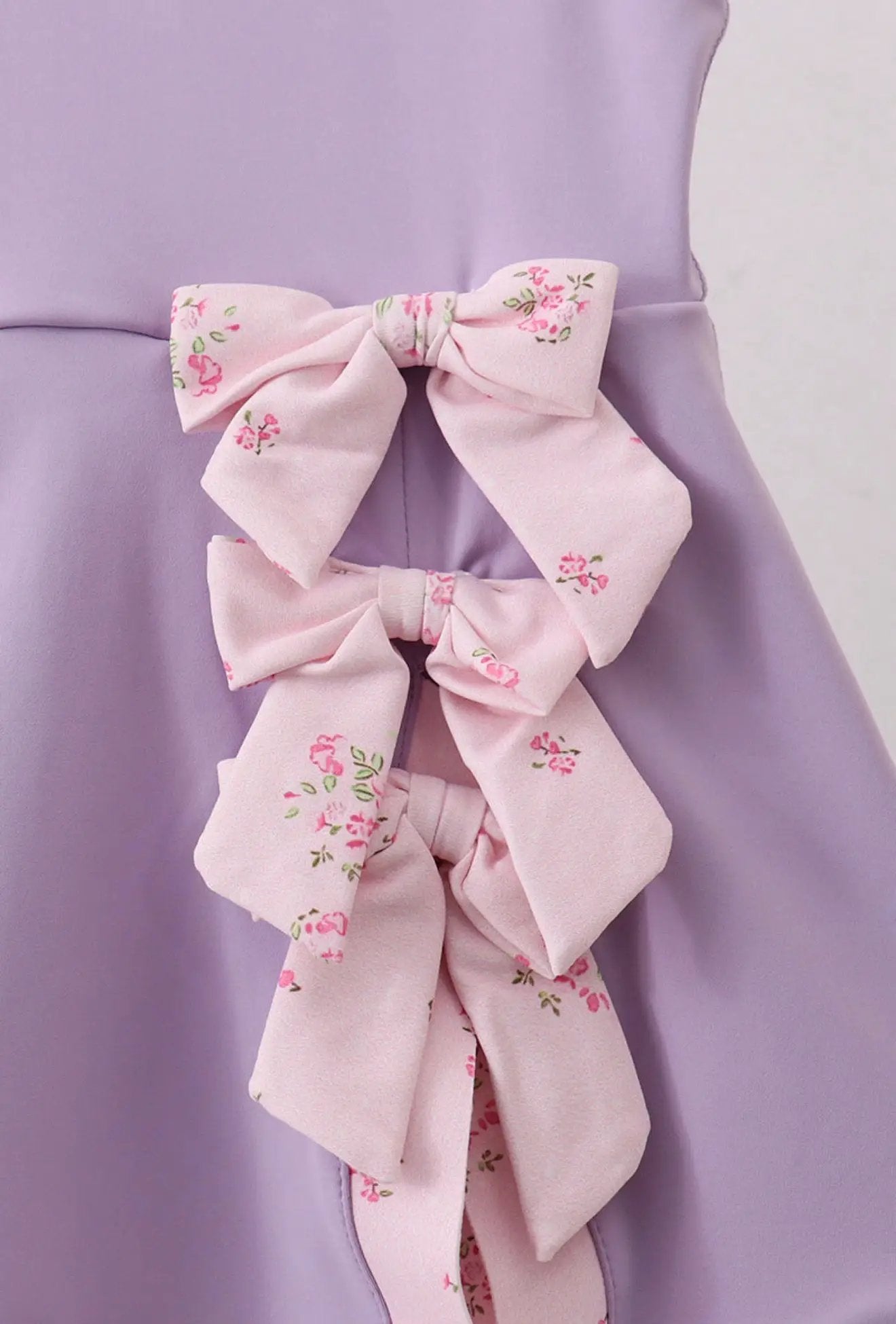 Purple Scalloped Bow Active Dress by Abby & Evie