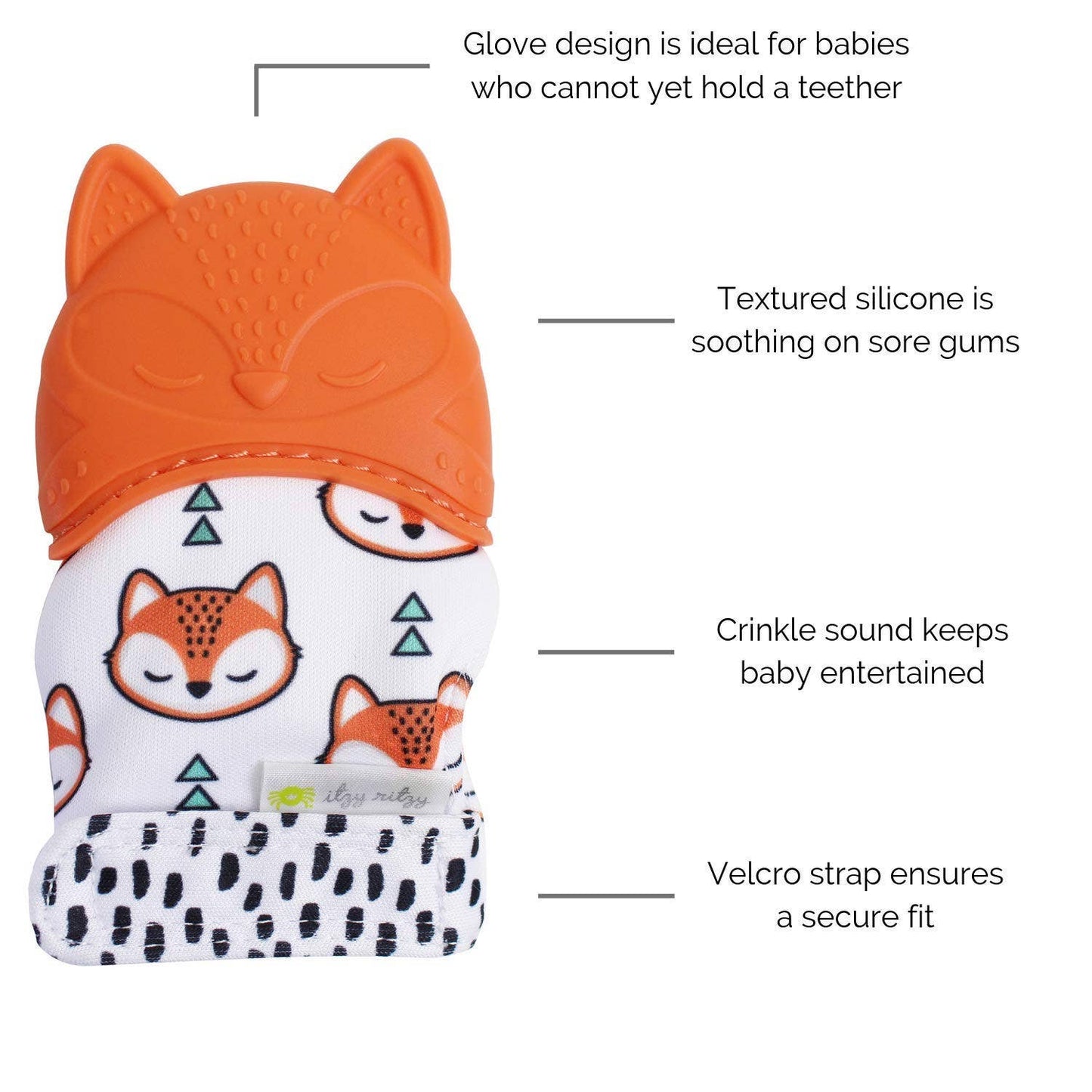 Itzy Ritzy - *NEW OPTION* Itzy Mitt™ Silicone Teething Mitts