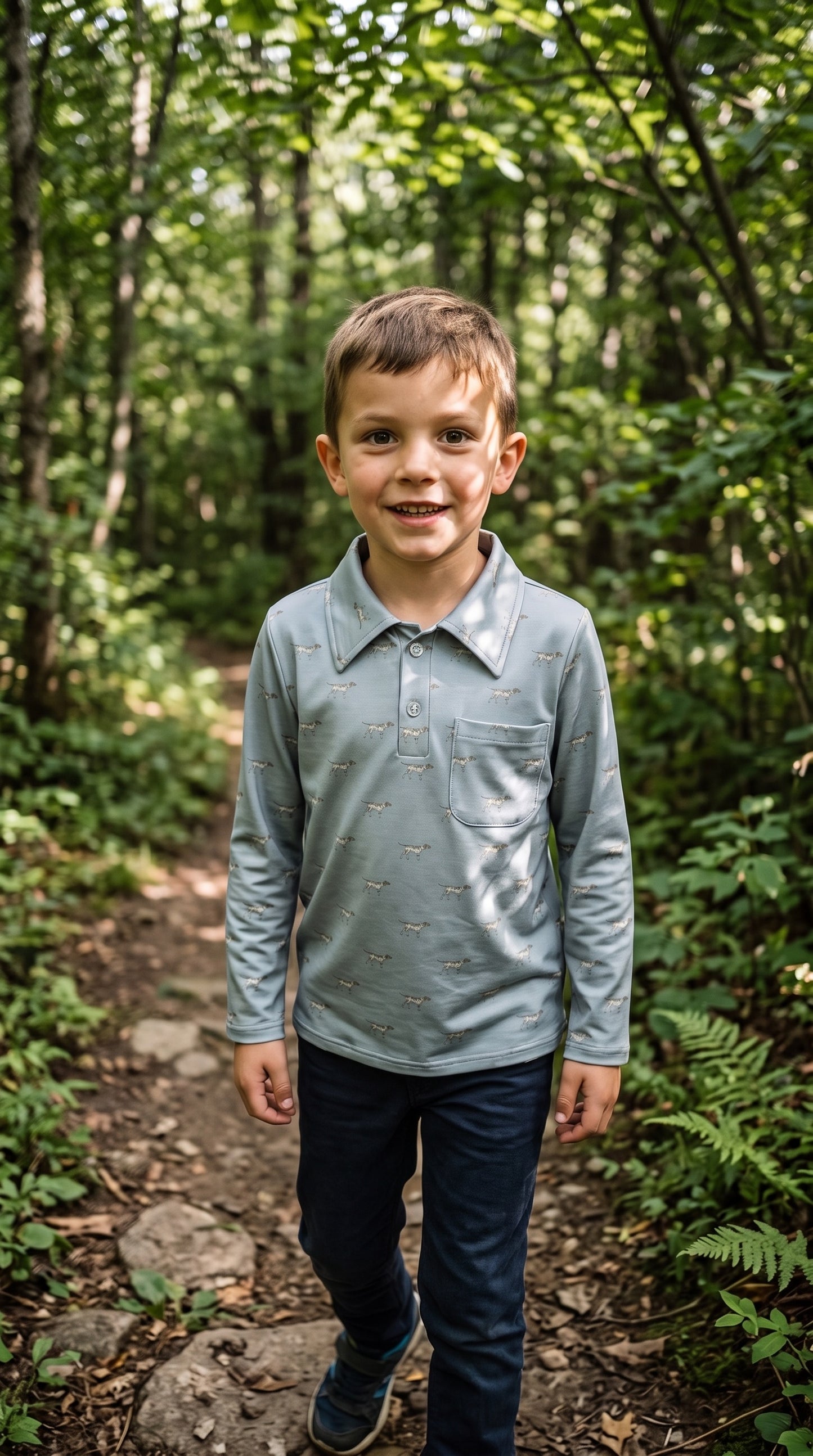 Max and Pippa | The Pointer Collection - Boys & Toddler Long Sleeve Polo