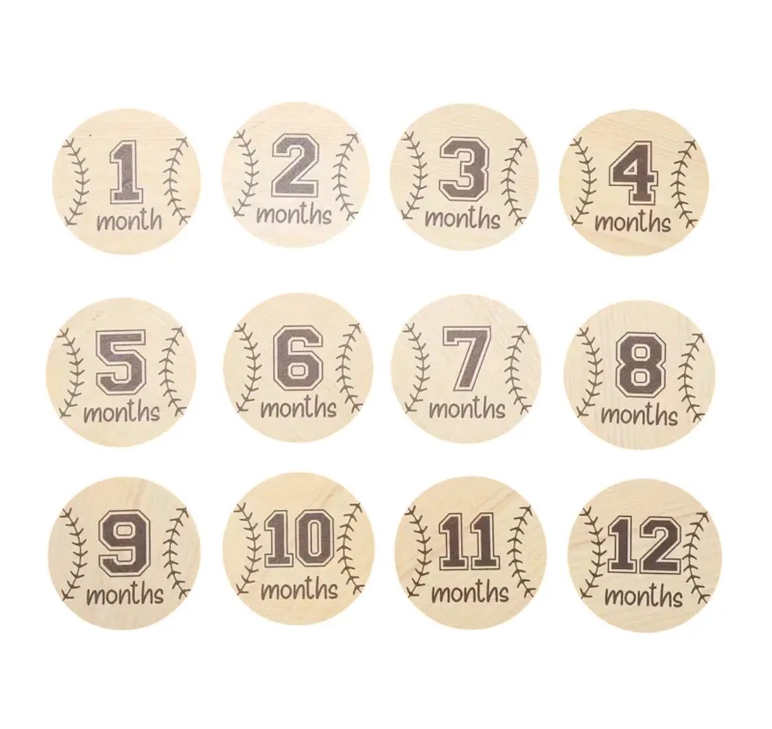 Baseball Monthly Milestones by Max and Pippa