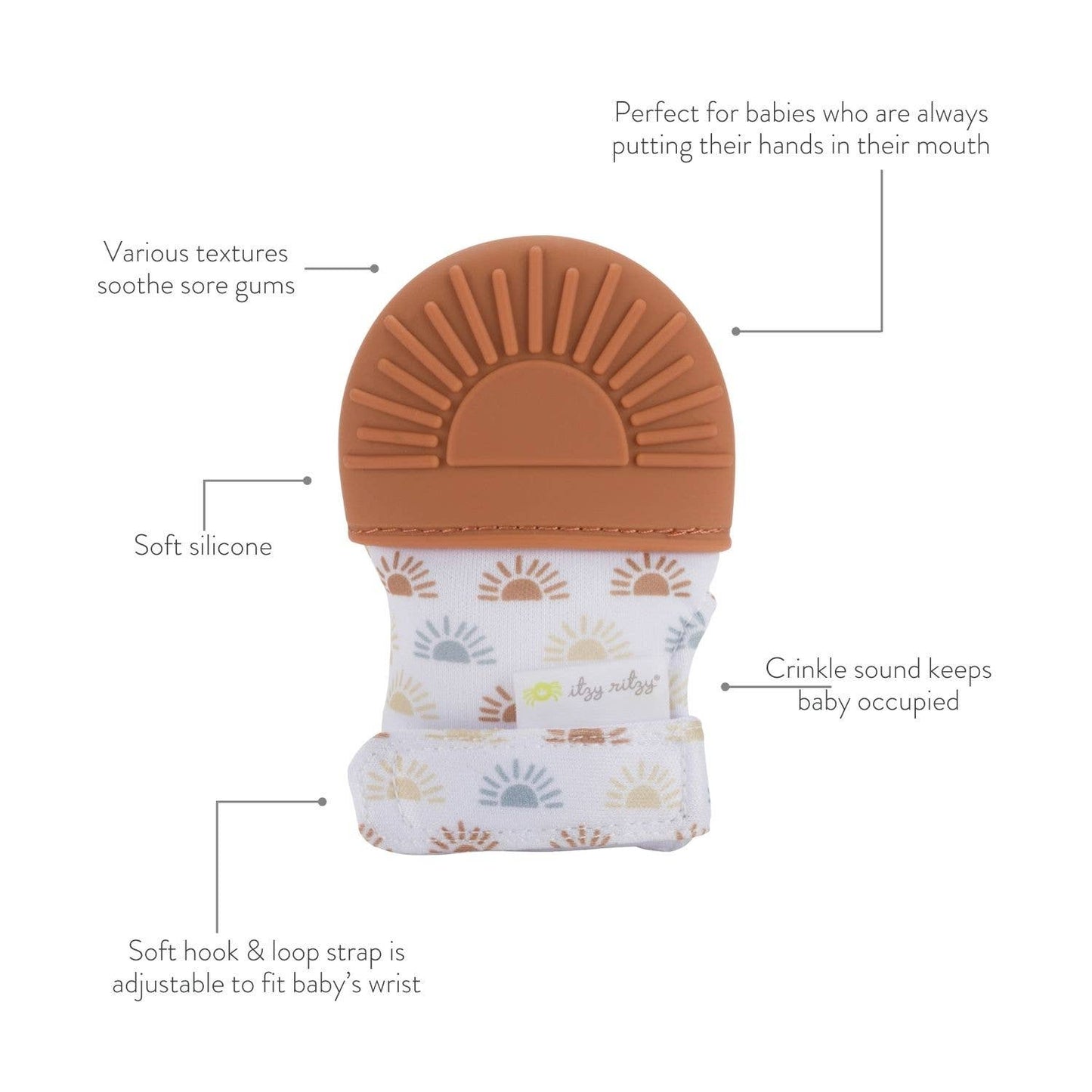 Itzy Ritzy - *NEW OPTION* Itzy Mitt™ Silicone Teething Mitts