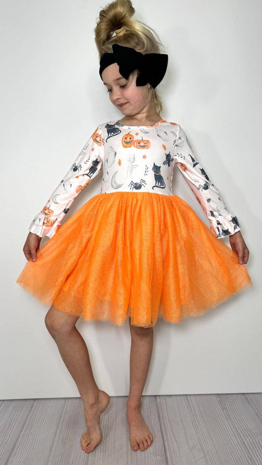 Clover Cottage - Halloween Tutu Girls Dress