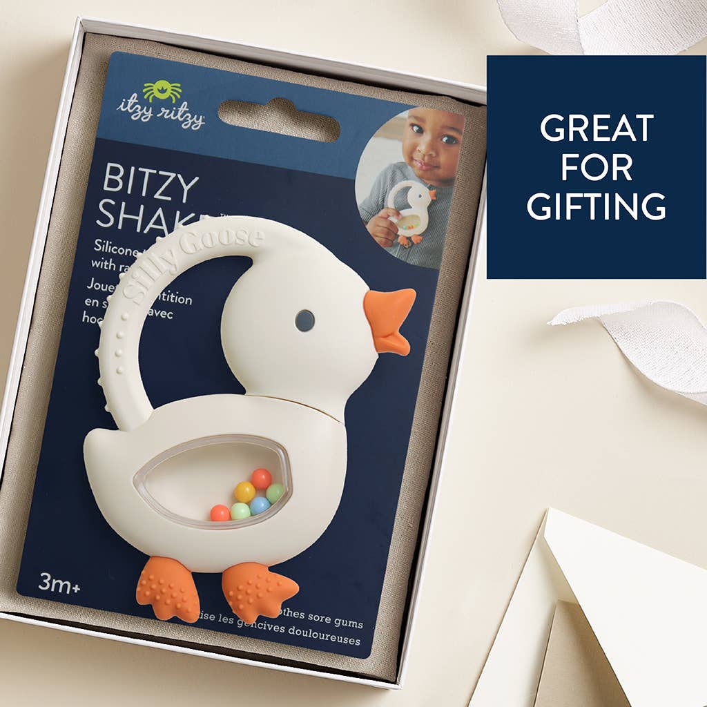 Itzy Ritzy - "NEW" Bitzy Shake™ - Silicone Teether with Rattle