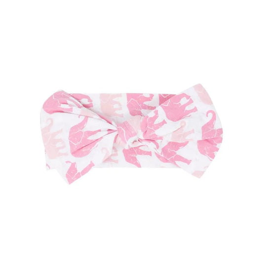 Sweet Bamboo - Grace - Pink Elephant Bamboo Bow by Max and Pippa