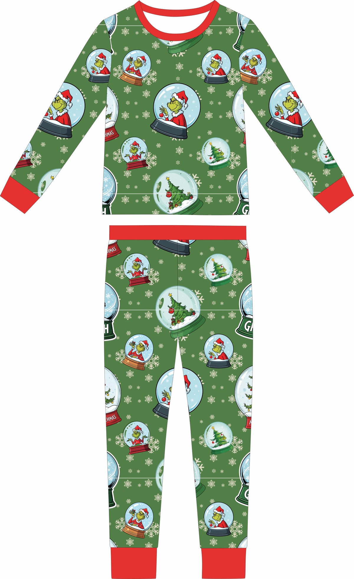 Max and Pippa | The Green Guy Bamboo Two Piece Pajama Set