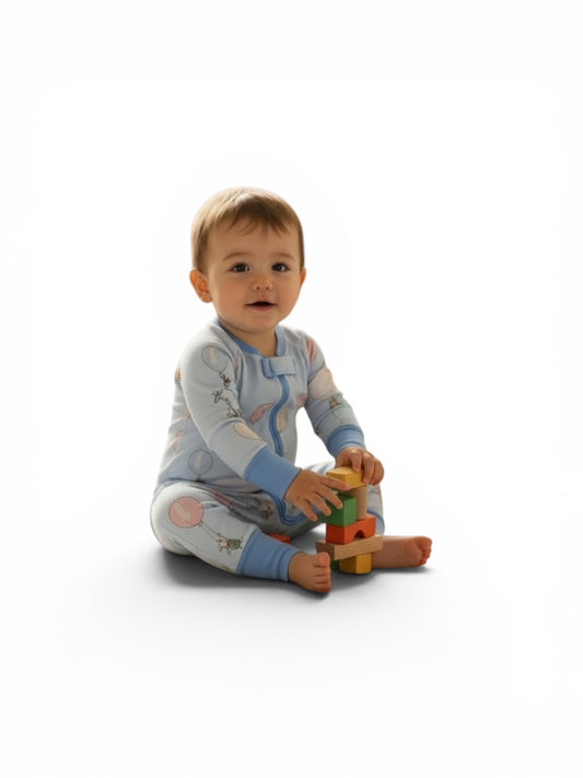 Max and Pippa - Classic Pooh and Friends Bamboo Zippie coordinates