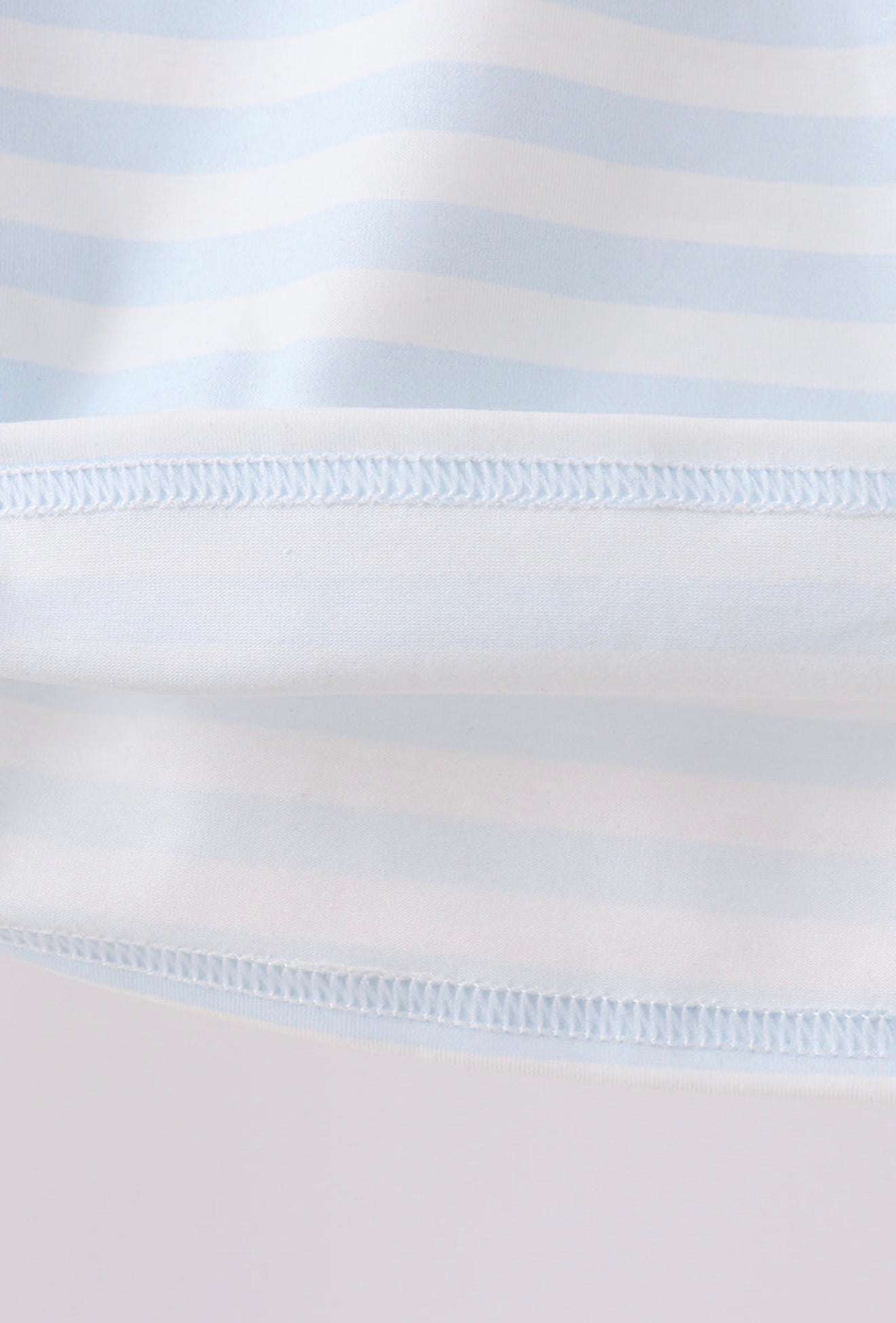 Abby & Evie | Black Spider Embroidery Pocket Striped Tee