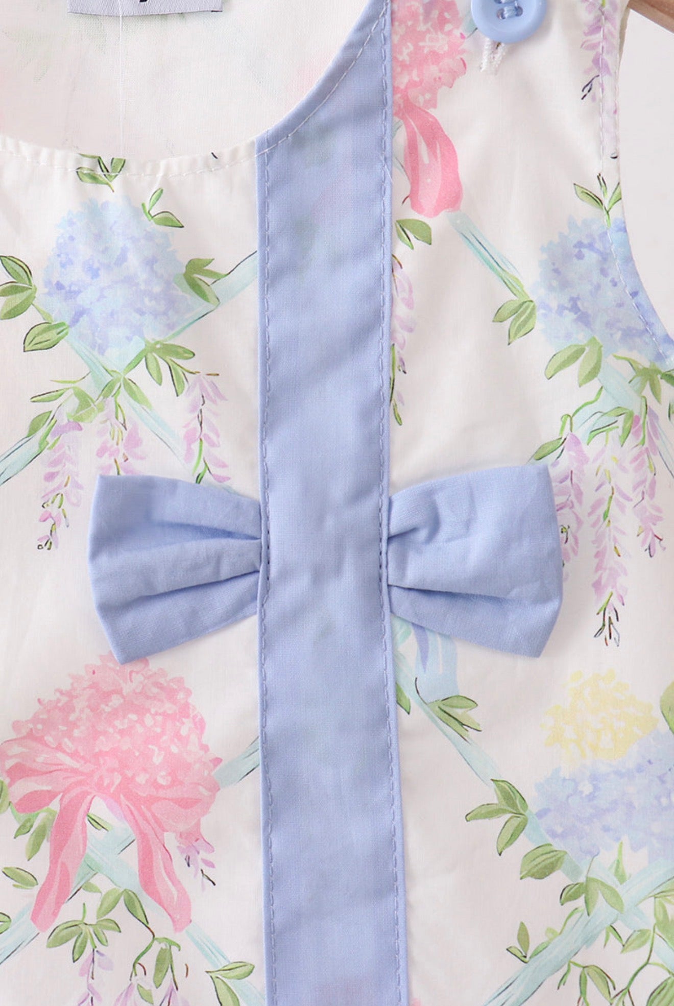 Blue Hydrangea Bow Dress