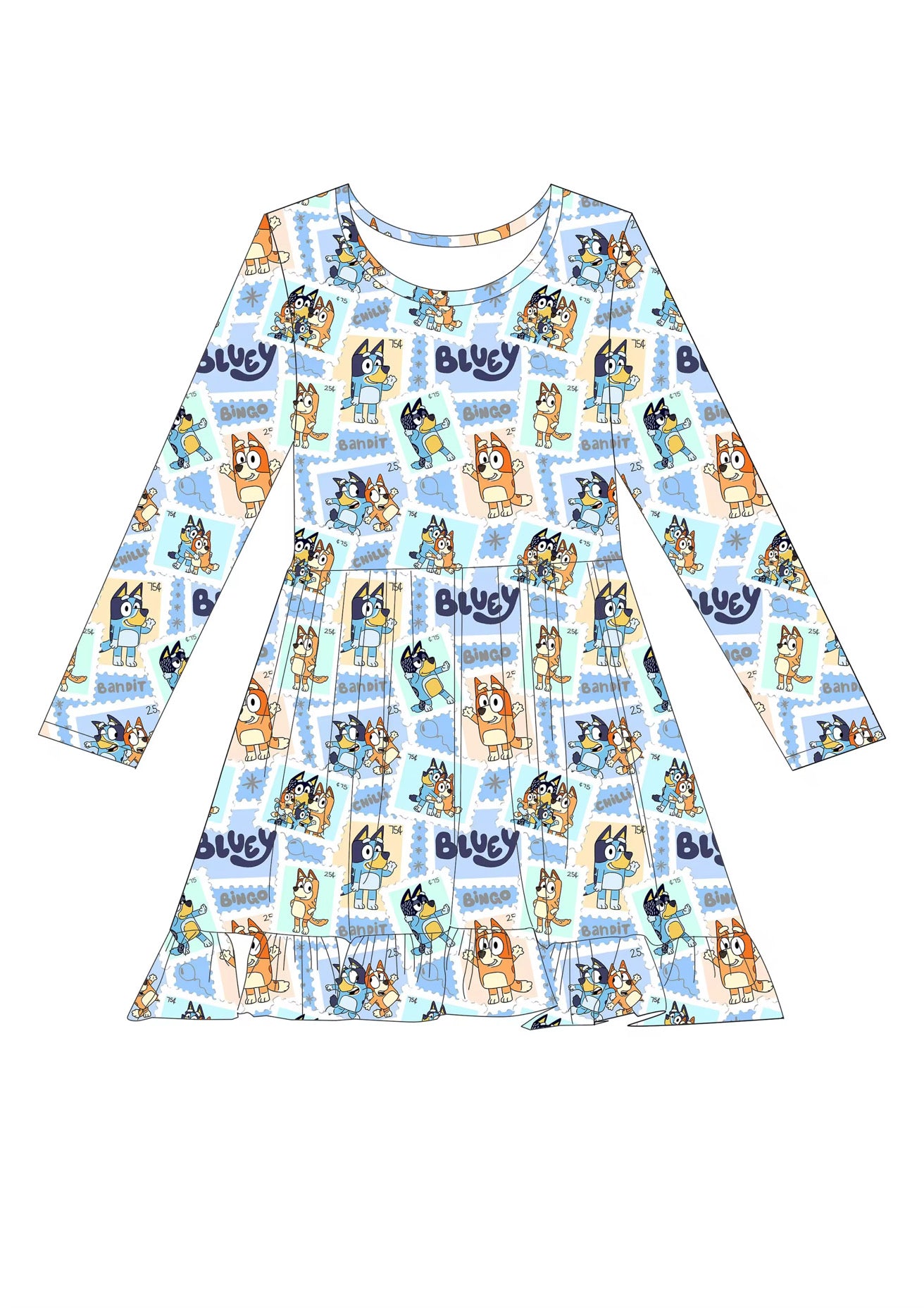 Blue Dog Dress