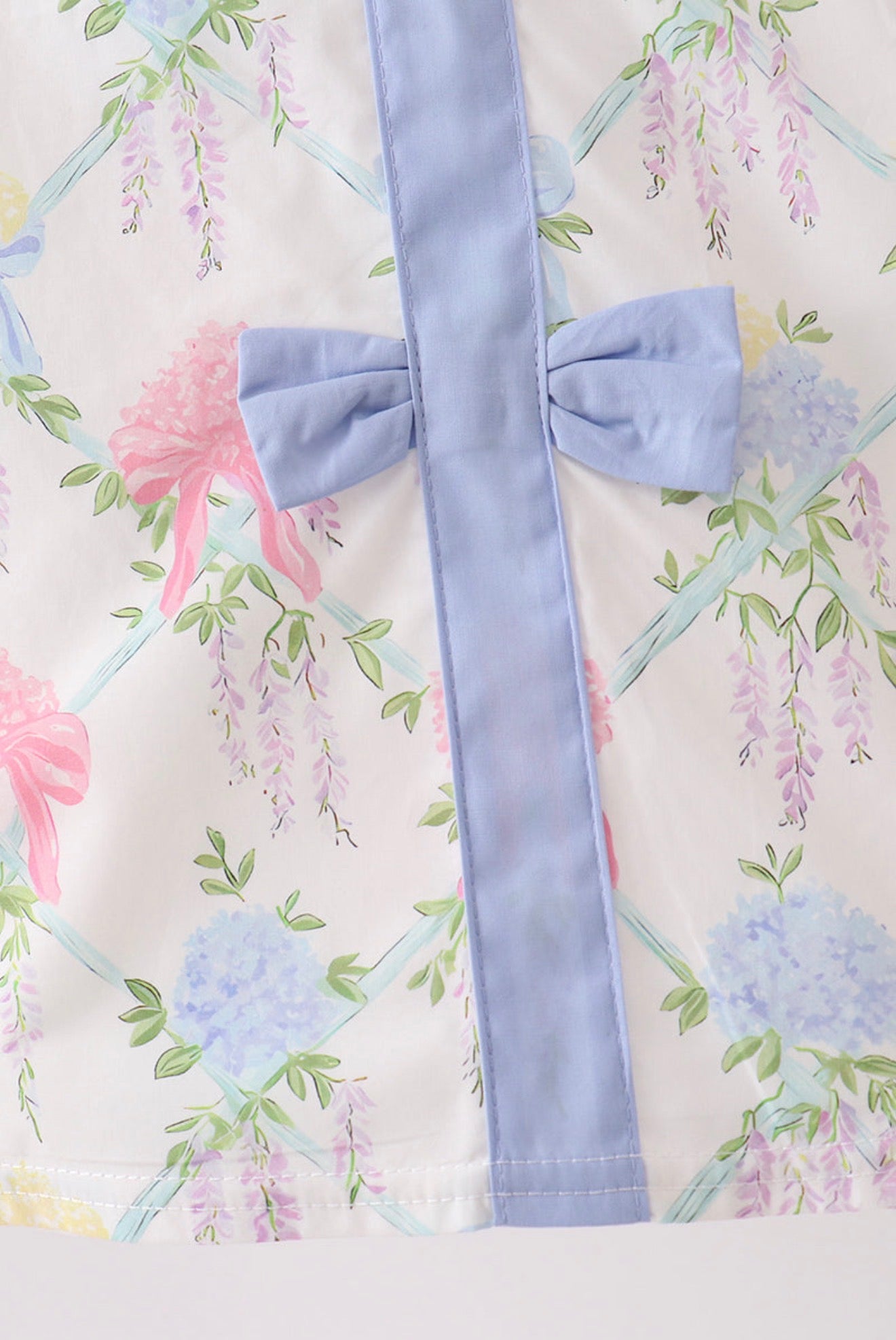 Blue Hydrangea Bow Dress