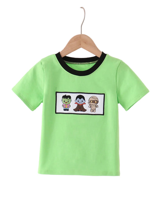 Abby & Evie | Halloween Embroidered Shirt