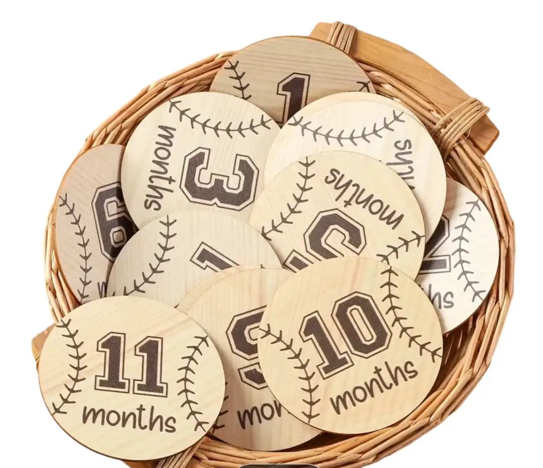 Baseball Monthly Milestones by Max and Pippa