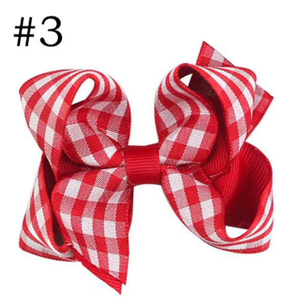 Max and Pippa - 3'' Gingham Boutique Hair Bows