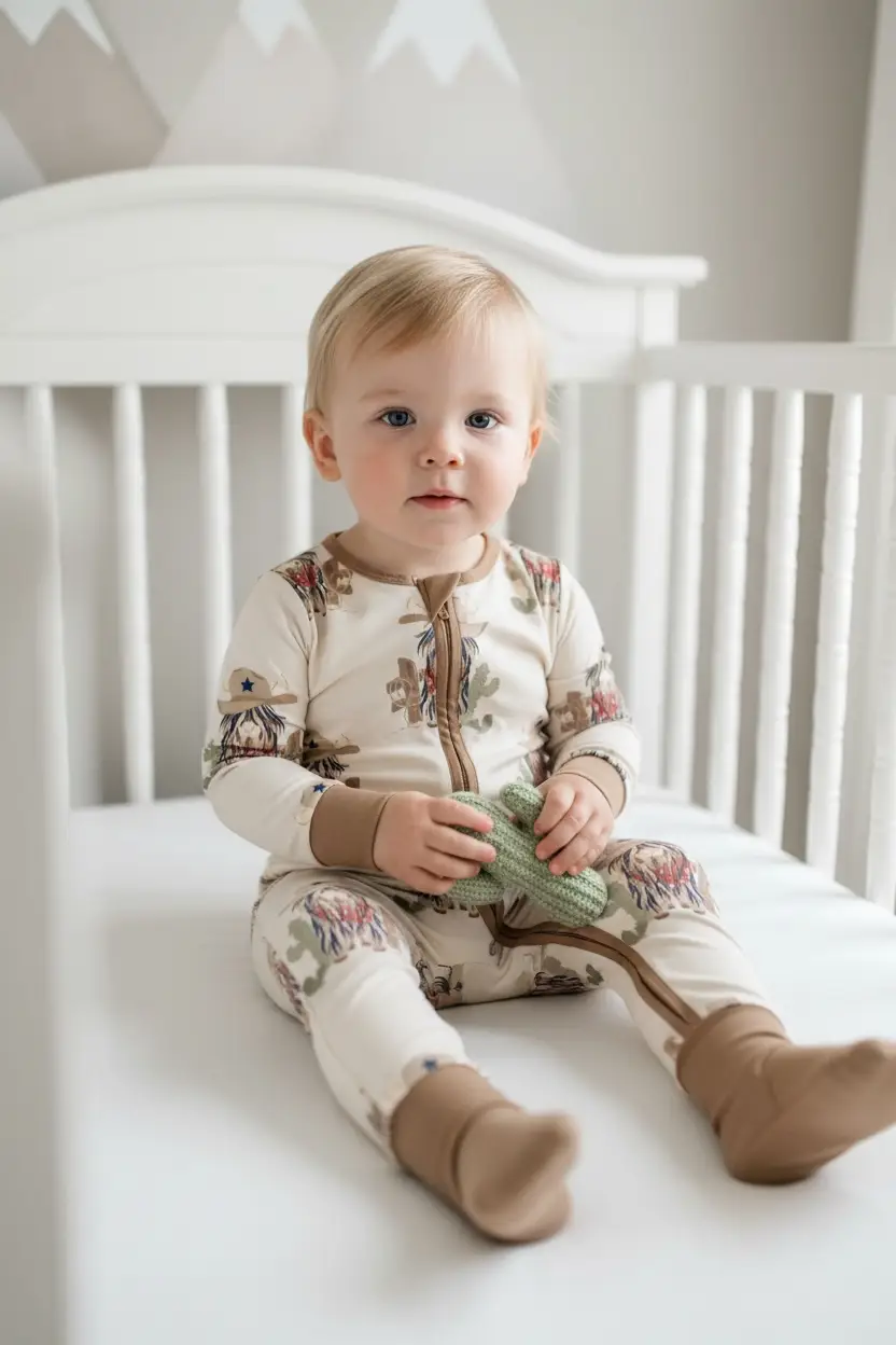 Max and Pippa - Bamboo Highland Cowboy Convertible Zippie by Max and Pippa