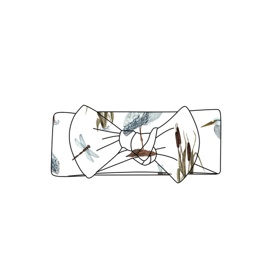 Max and Pippa - Blue Heron Bamboo Knotted Bow