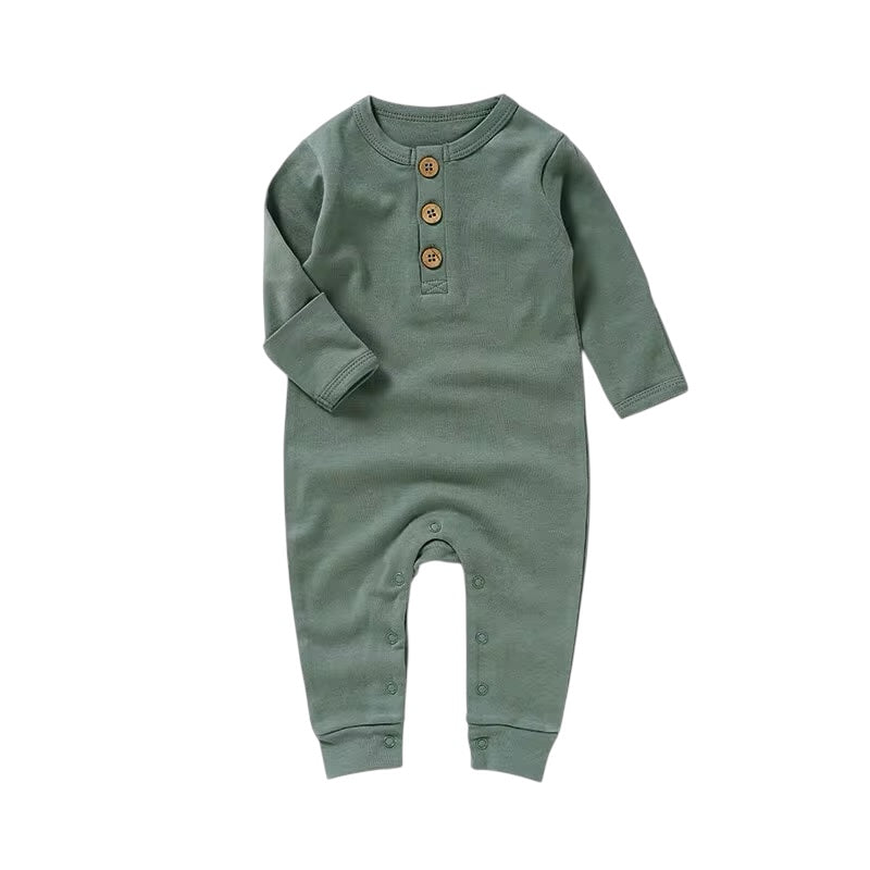 Max and Pippa - Organic Cotton Henley Romper