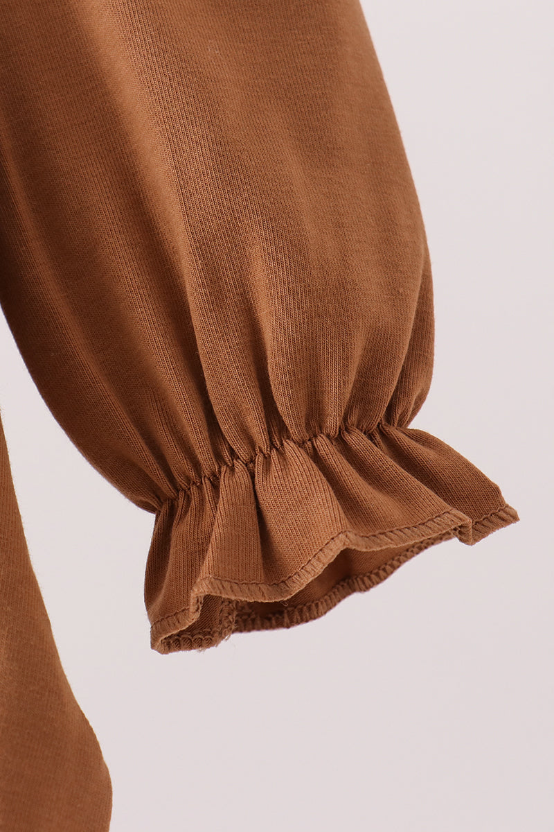 Abby & Evie | Howdy Y'ALL Western Embroidery Ruffle Bubble