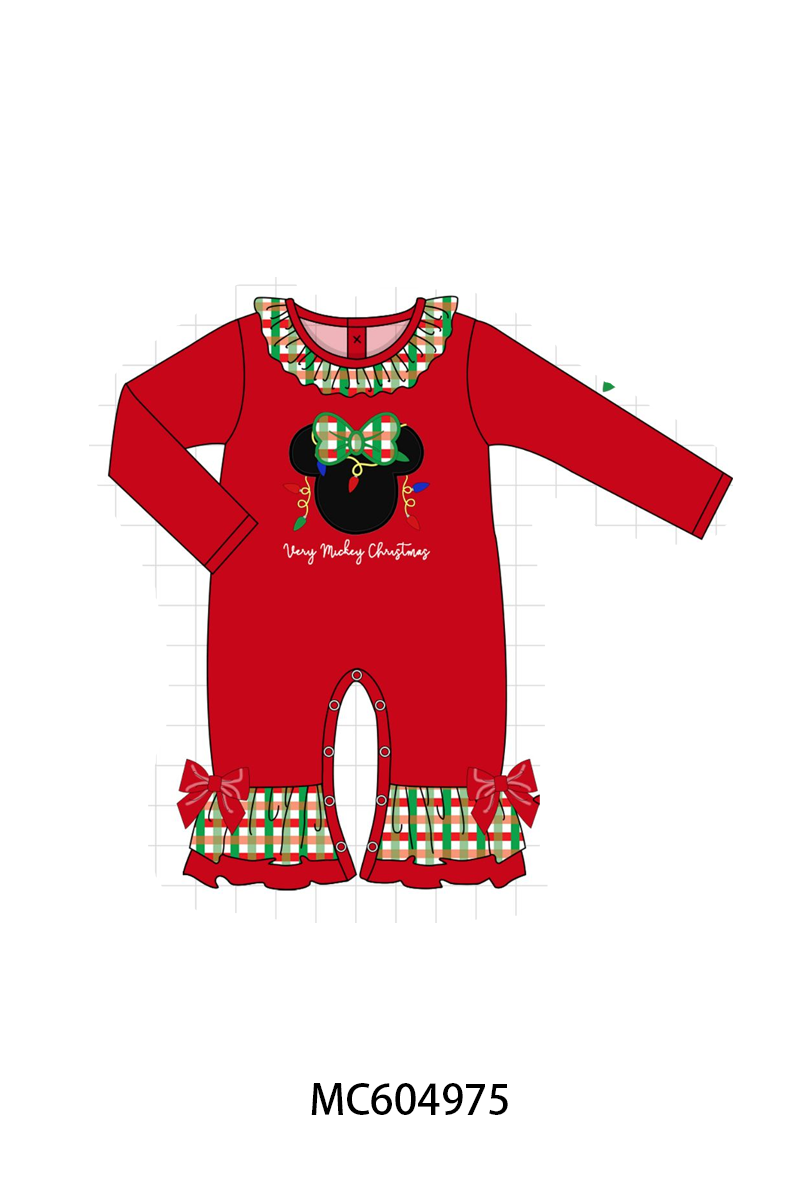 Abby & Evie | Merry Magical Christmas Ruffle Romper